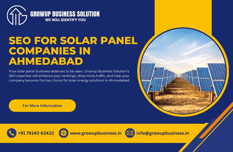 SEO for solar panel companies in Ahmedabad